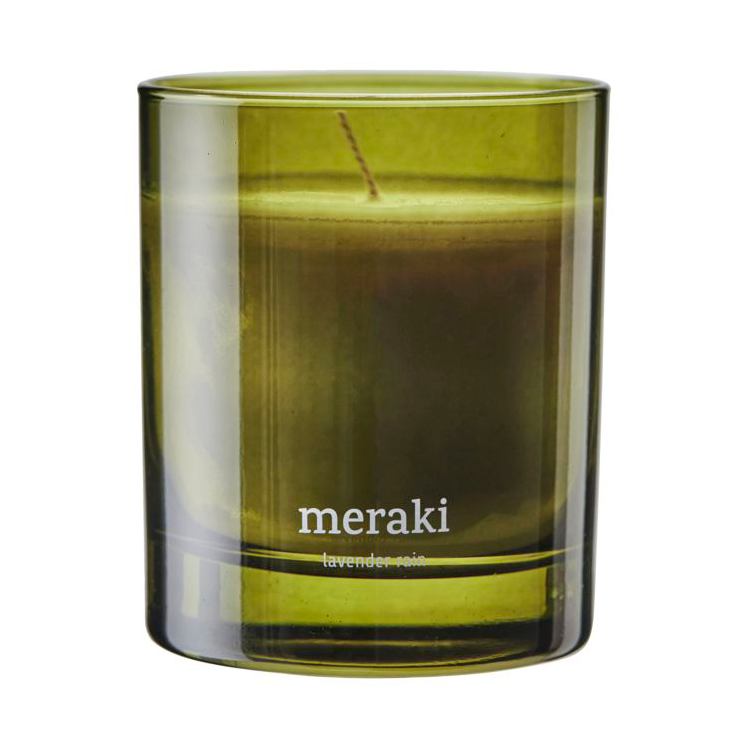 Meraki scented candle, 35 hours Lavender rain | Scandinavian Design | Scented candles & diffusers | Green