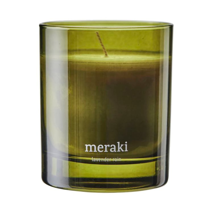 Meraki Meraki scented candle, 35 hours Lavender rain