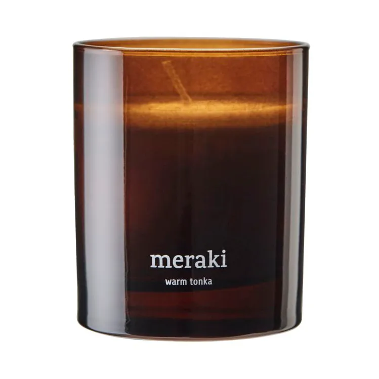Meraki scented candle, 35 hours Warm tonka | Scandinavian Design | Scented candles & diffusers | Brown