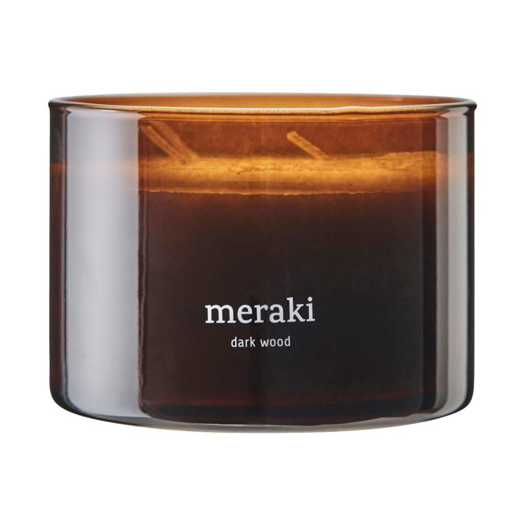 Meraki Meraki scented candle, 60 hours Dark wood