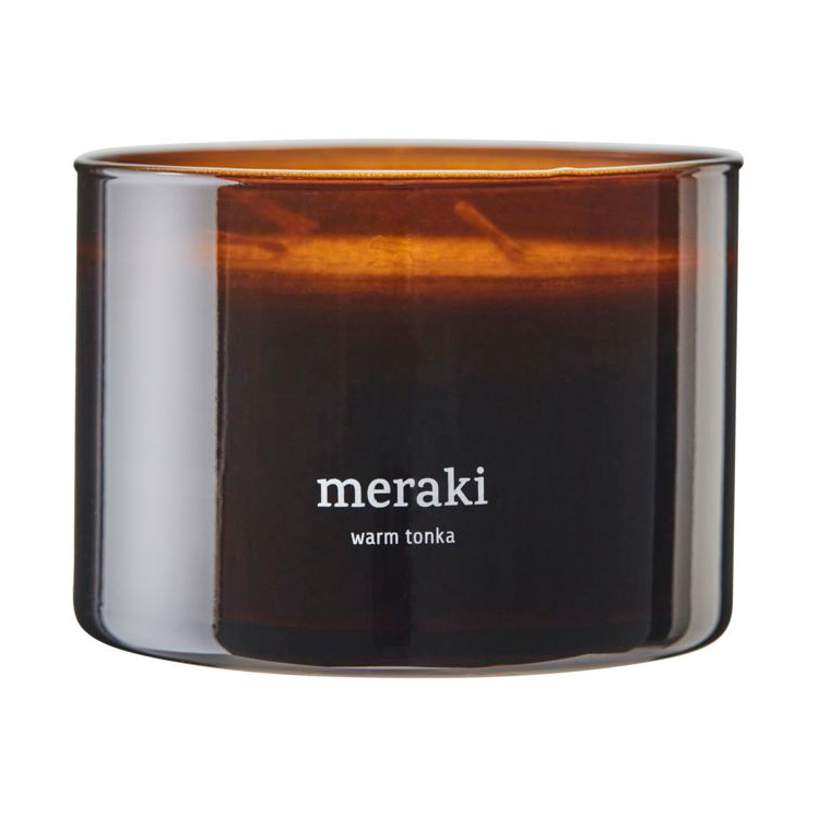 Meraki Meraki scented candle, 60 hours Warm tonka | Scandinavian Design | Scented candles & diffusers | Brown