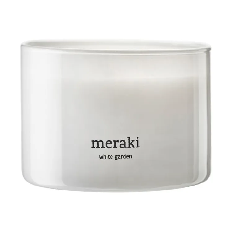Meraki scented candle, 60 hours White garden | Scandinavian Design | Scented candles & diffusers | White
