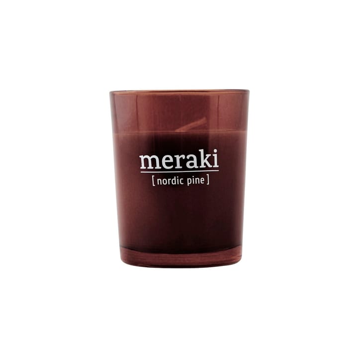 Meraki scented candle brown glass 12 hours - nordic pine - Meraki