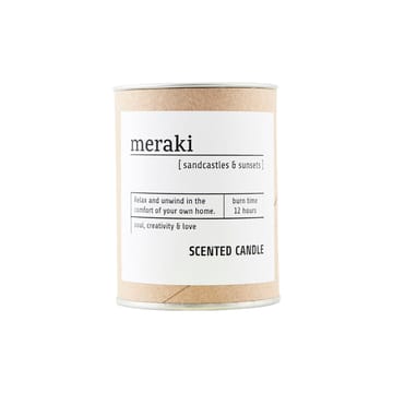 Meraki scented candle brown glass 12 hours - sandcastles & sunsets - Meraki