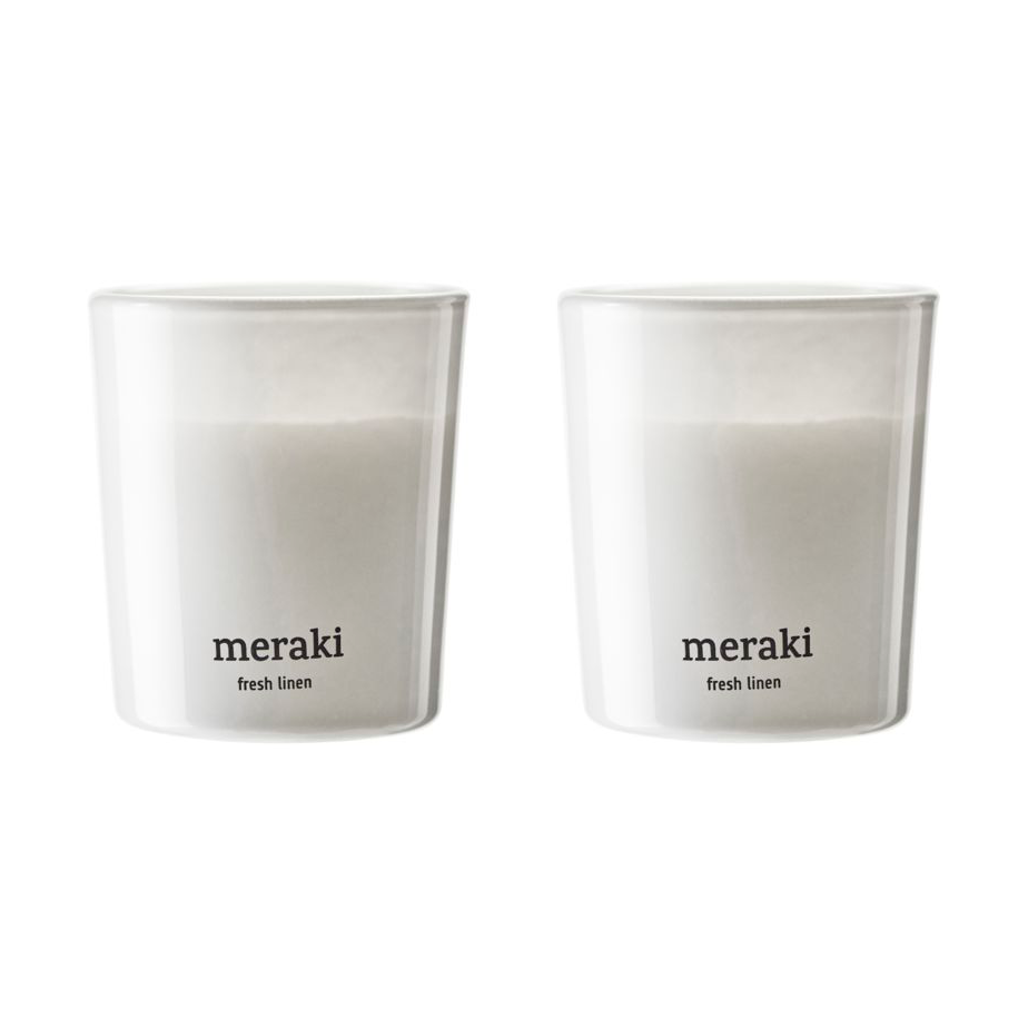 Meraki Meraki scented candles 12 hours 2-pack Fresh Linen