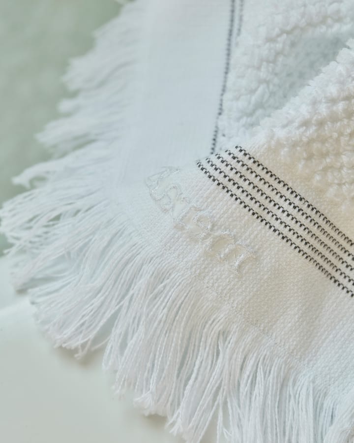 Meraki towel white with grey streck, 100x180 cm Meraki