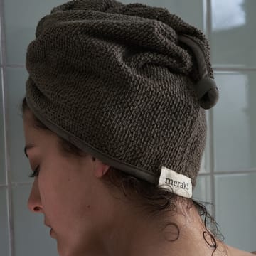 Solid hair towel 25x63 cm - Army - Meraki