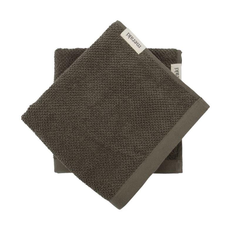 Meraki Solid towel 50x100 cm 2-pack Army | Scandinavian Design | Bath towels | Green
