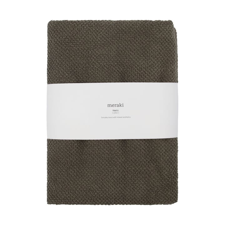 Solid towel 50x100 cm 2-pack - Army - Meraki