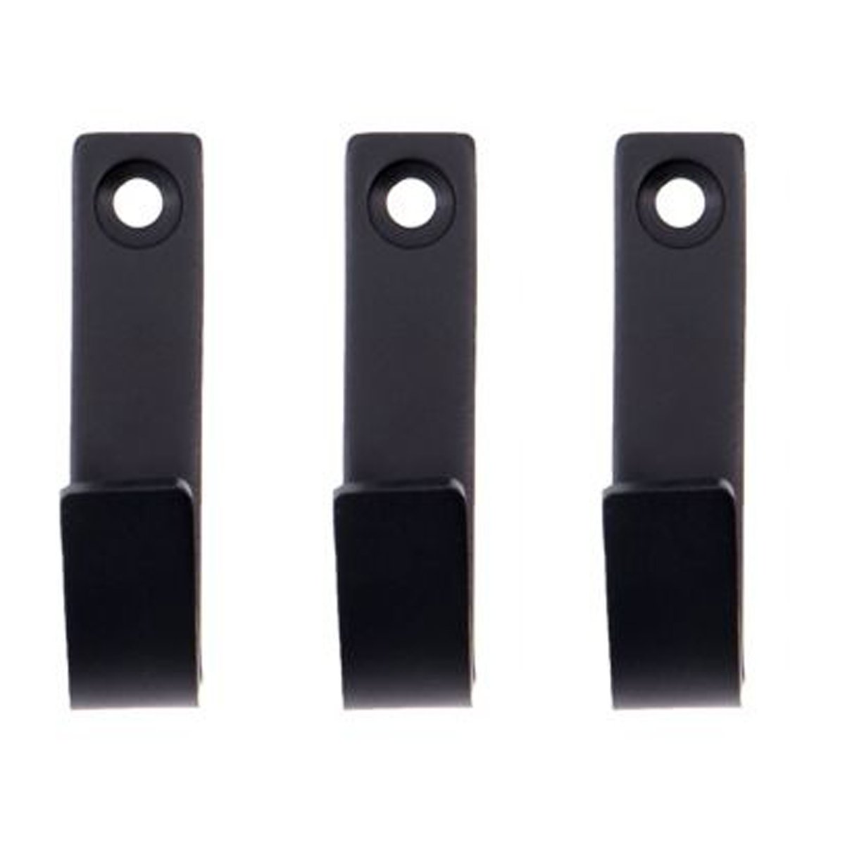 Meraki Thapsus hook 3-pack Brushed black finish | Scandinavian Design | Clothes hooks & hangers | Black
