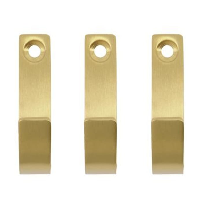 Thapsus hook 3-pack - Brushed brass finish - Meraki