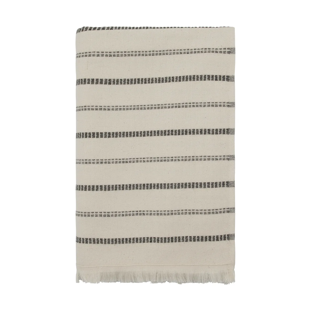 Meraki True bath towel Off-White-black, 70x140 cm | Scandinavian Design | Bath towels | White