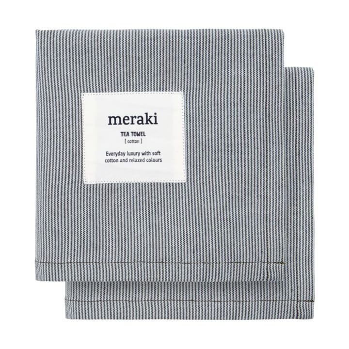 Verum kitchen towel 55x75 cm 2-pack, Light grey-armégreen Meraki
