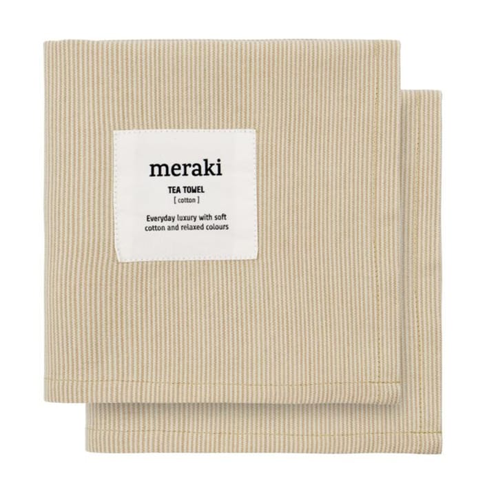 Verum kitchen towel 55x75 cm 2-pack - Off white-safari - Meraki