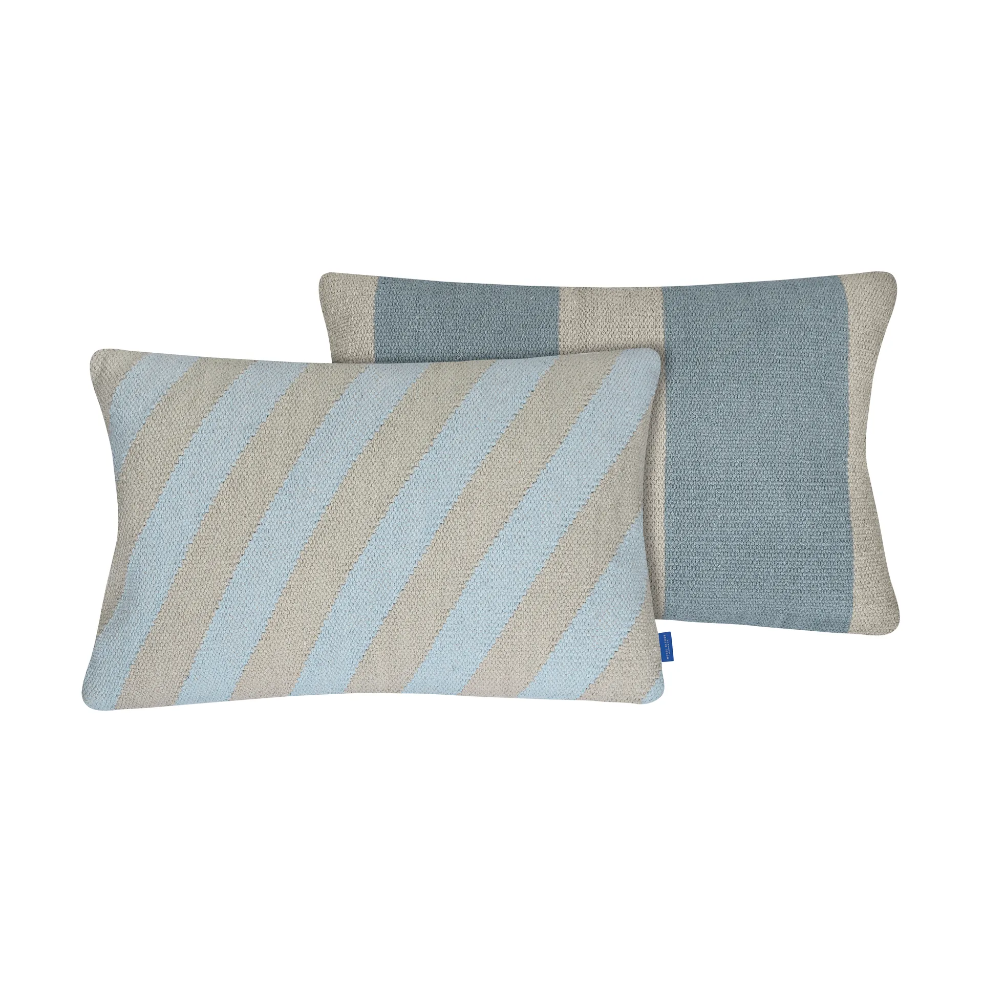 Across kelim cushion cover, Light blue, 40x60 cm Mette Ditmer
