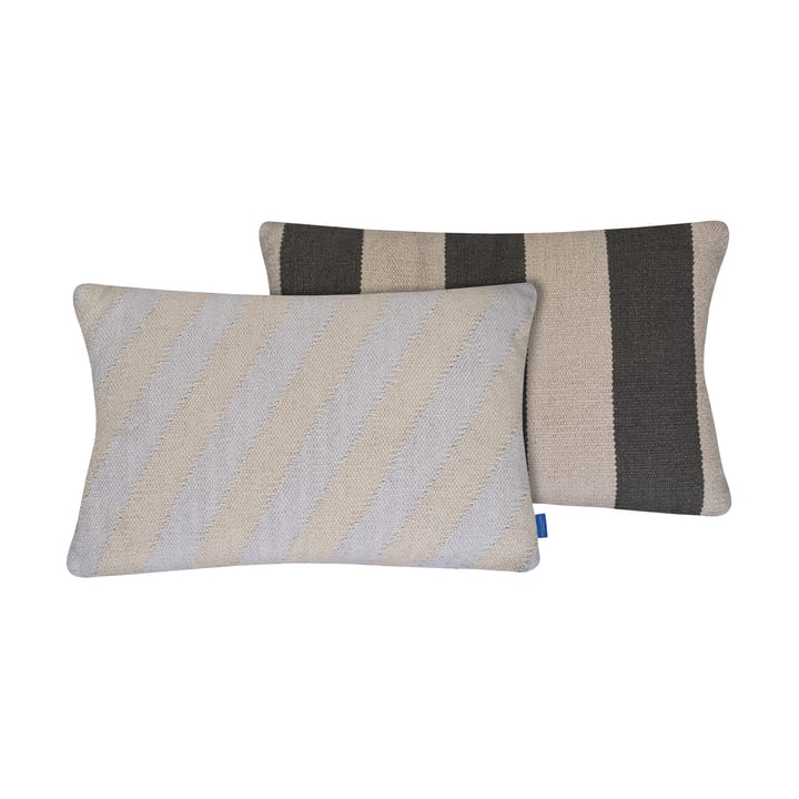 Across kelim cushion cover - Light grey, 40x60 cm - Mette Ditmer