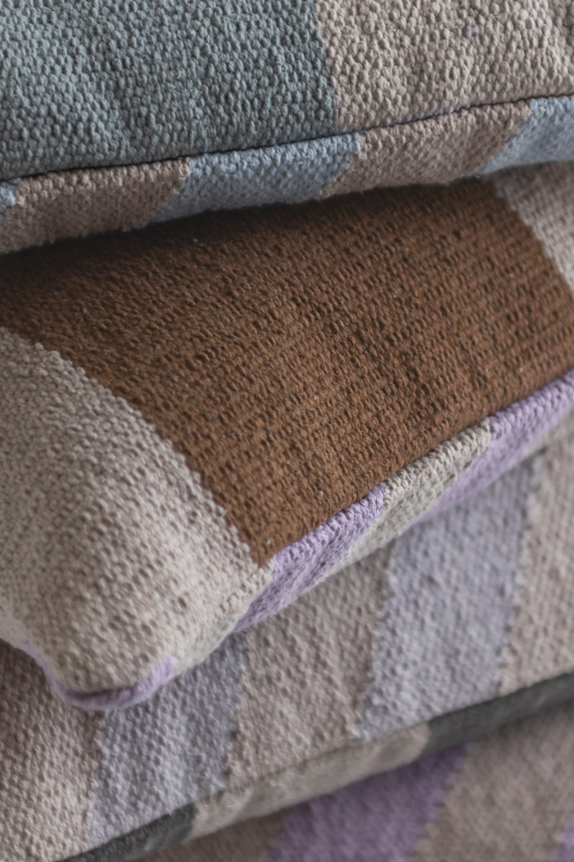 Across kelim cushion cover, Light lilac, 40x60 cm Mette Ditmer