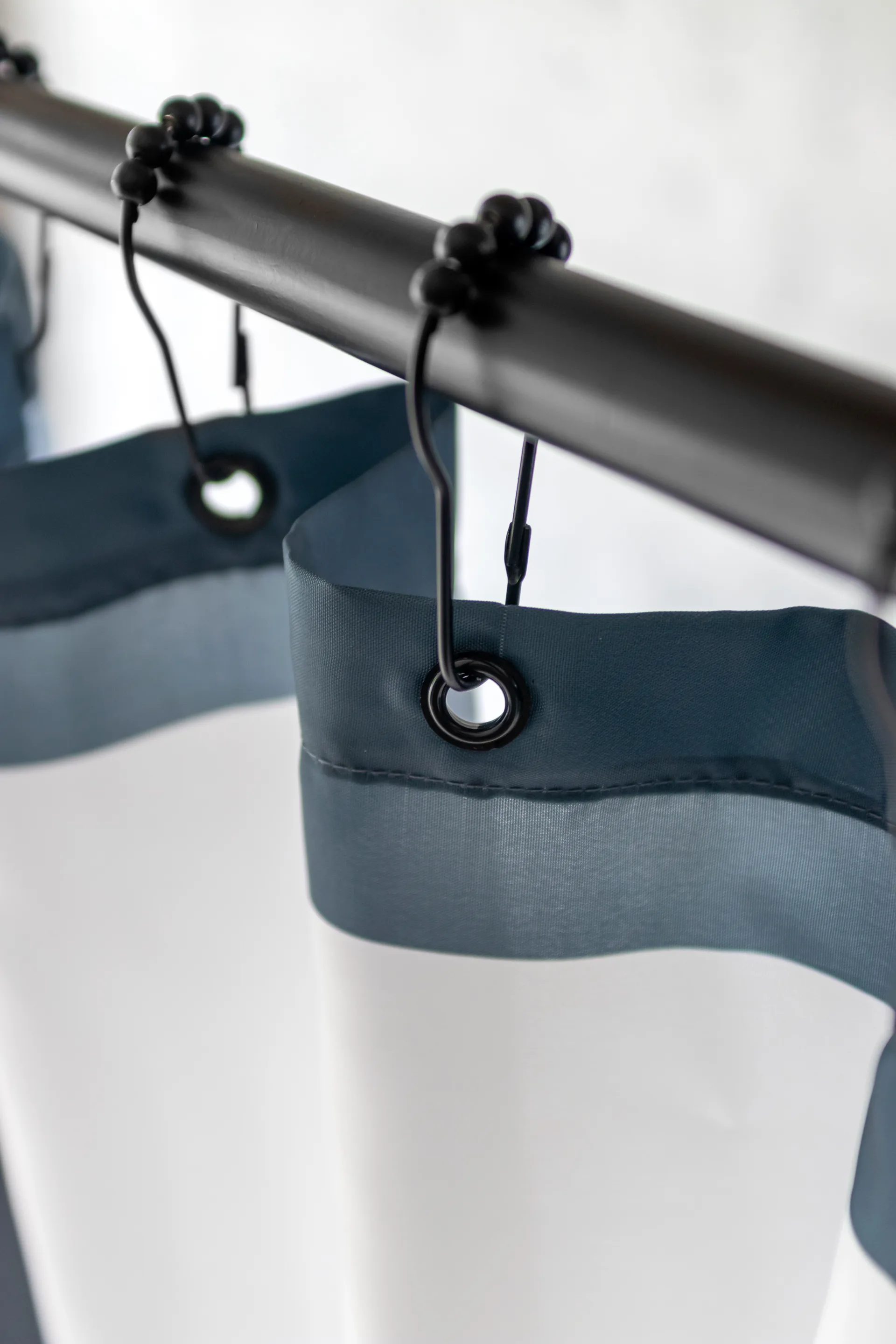 Aqua hooks for shower curtain 10-pack, Black Mette Ditmer