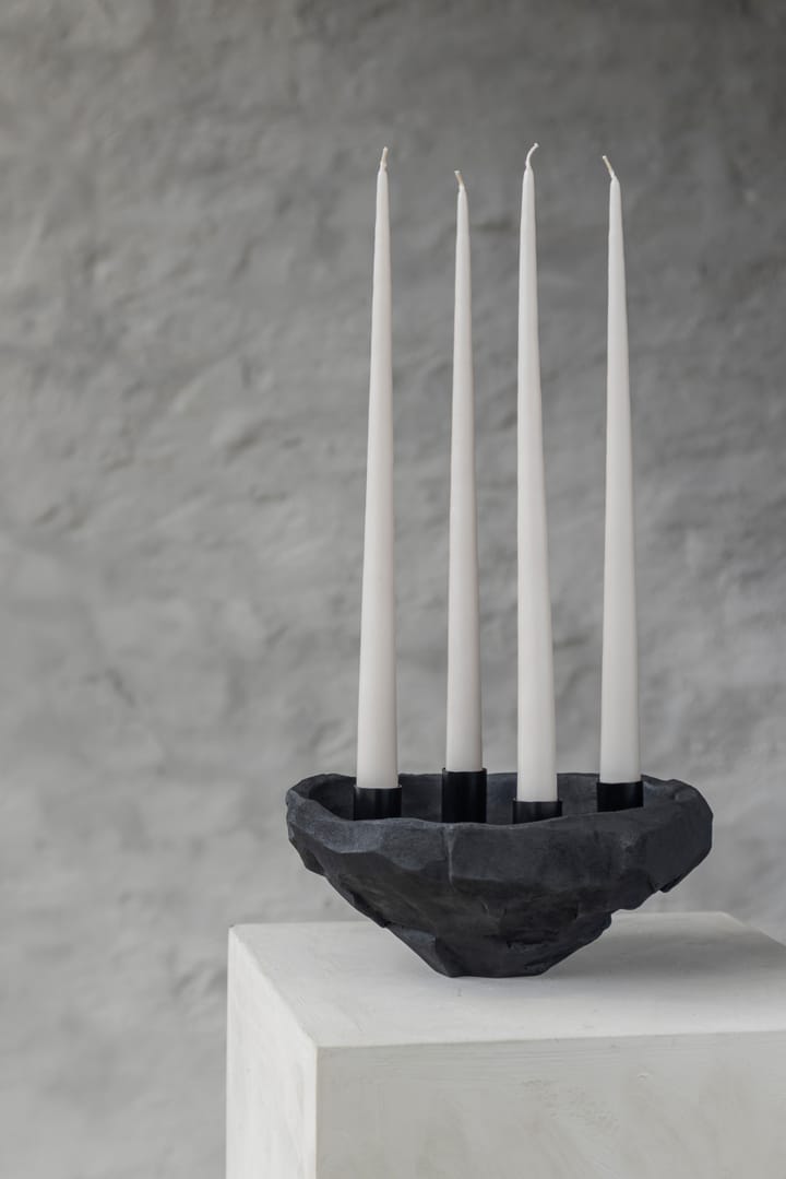 Art Piece candle holder 23 cm - Black - Mette Ditmer