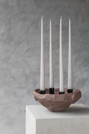 Art Piece candle holder 23 cm - Clay - Mette Ditmer