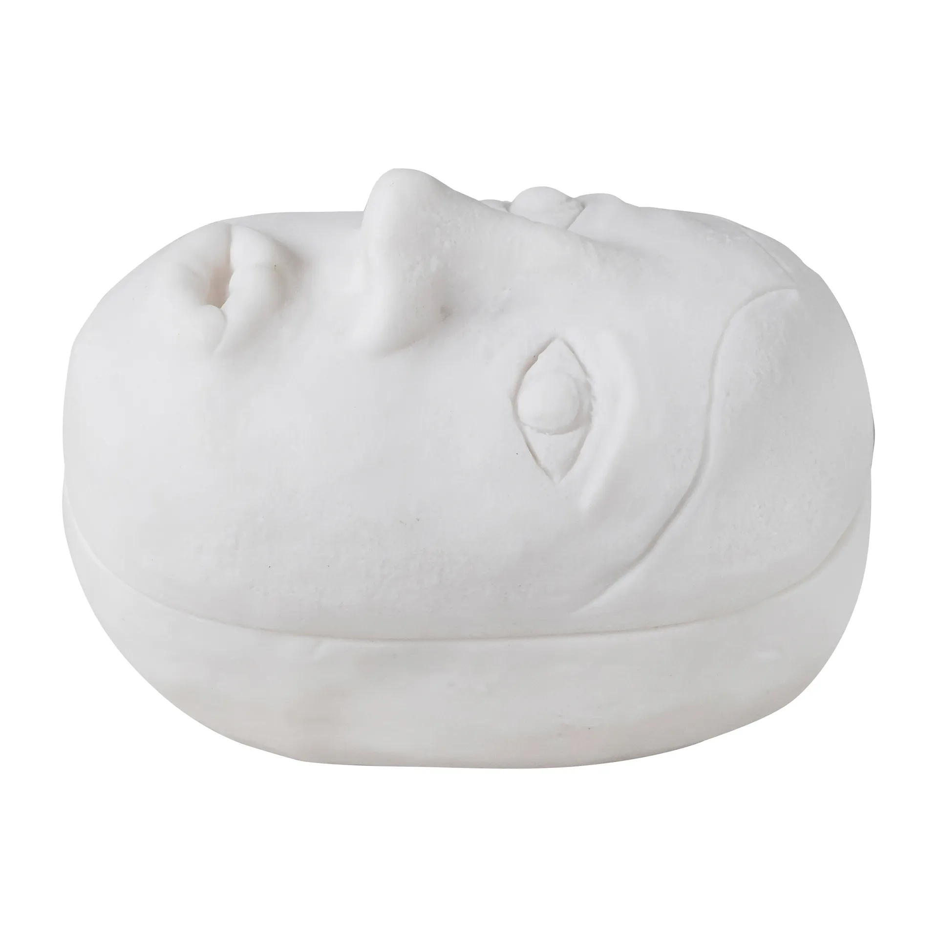 Art piece face jar 9x12 cm, Off-white Mette Ditmer