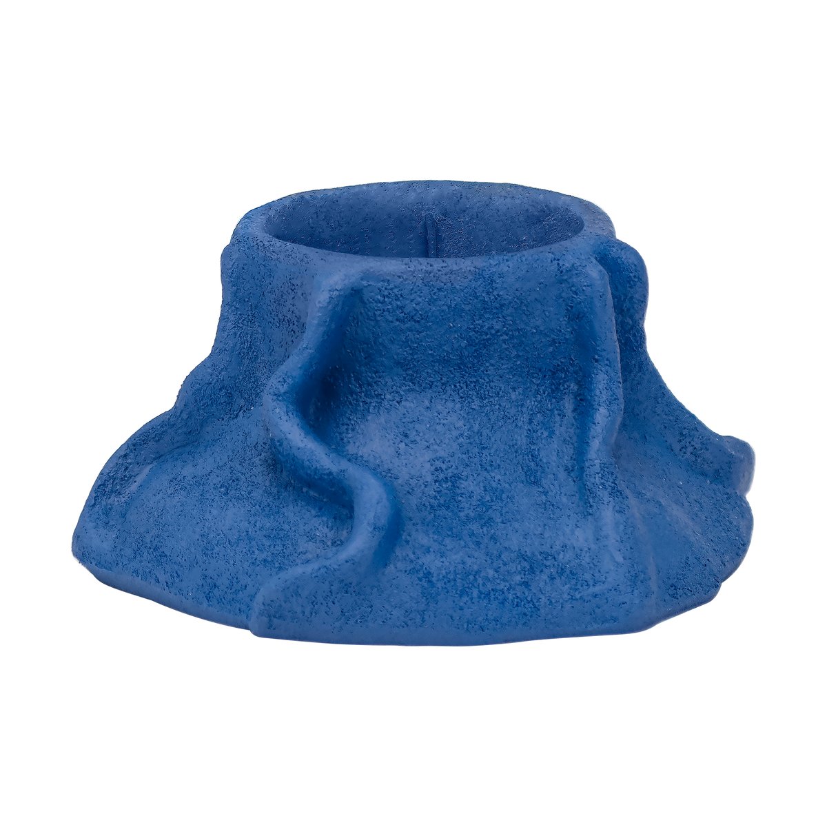 Mette Ditmer Art Piece lava candle holder Ø12.5 cm Cobalt