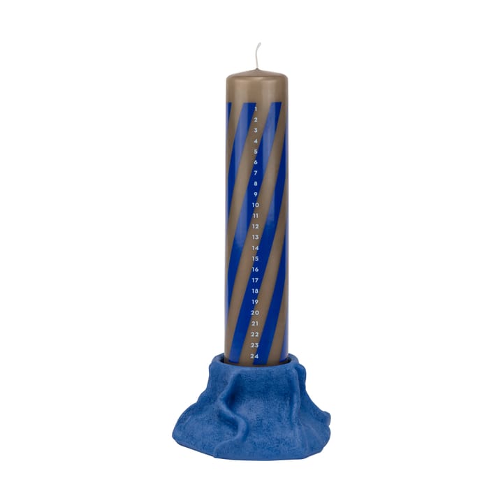 Art Piece lava candle holder Ø12.5 cm - Cobalt - Mette Ditmer