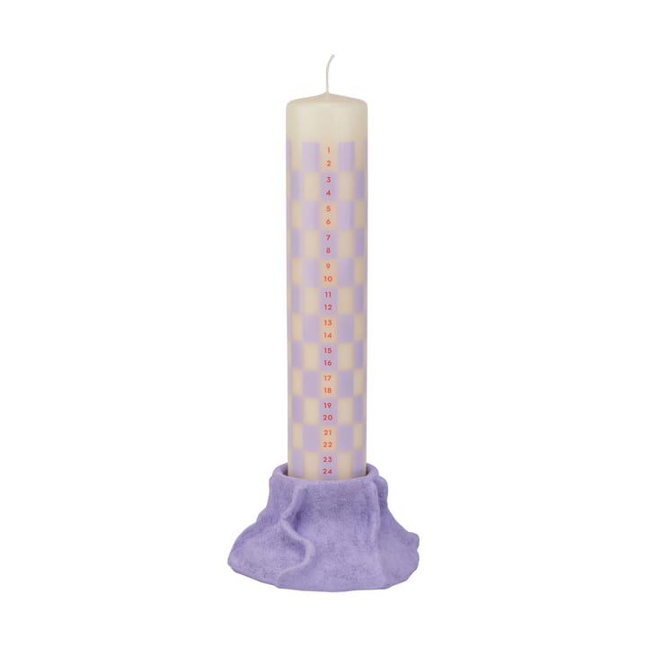 Art Piece lava candle holder Ø12.5 cm - Light lilac - Mette Ditmer