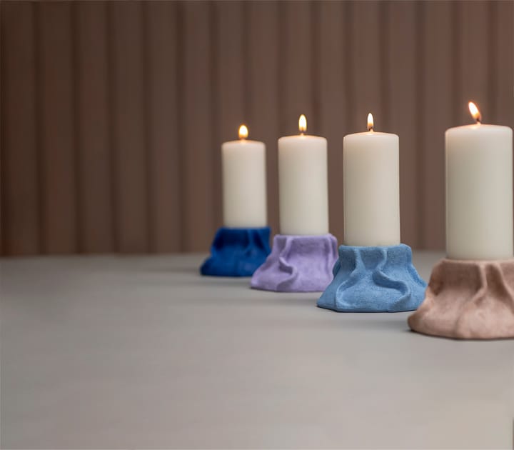 Art Piece lava candle holder Ø12.5 cm - Light lilac - Mette Ditmer