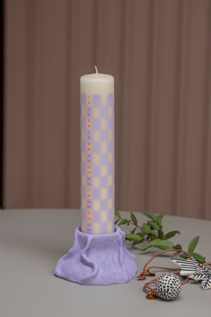 Art Piece lava candle holder Ø12.5 cm - Light lilac - Mette Ditmer