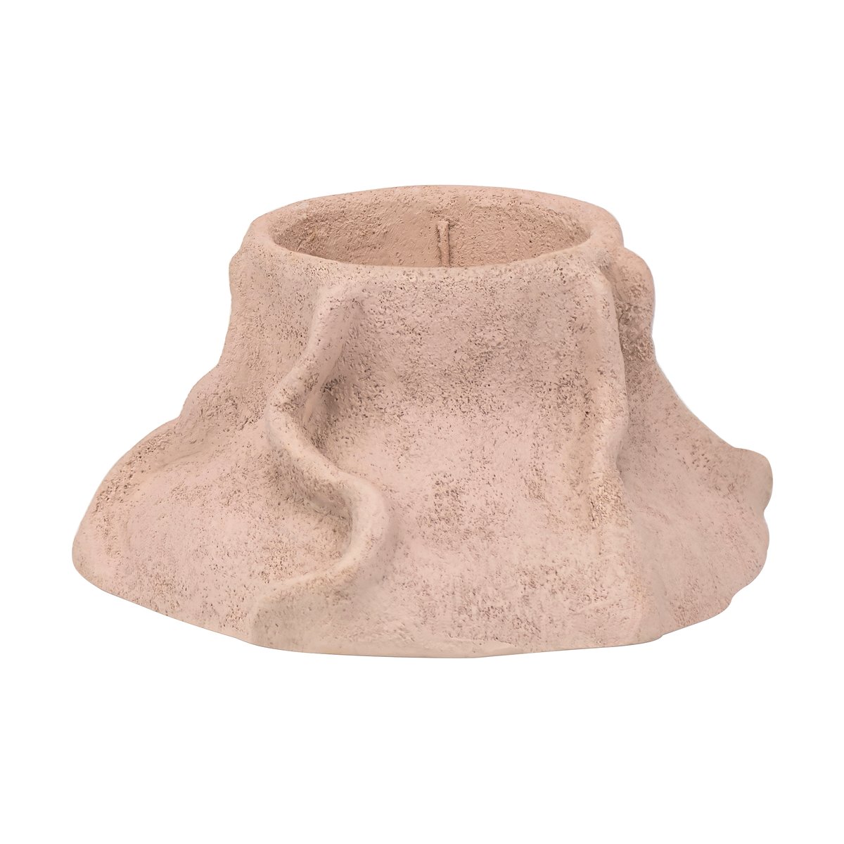 Mette Ditmer Art Piece lava candle holder Ø12.5 cm Powder rose