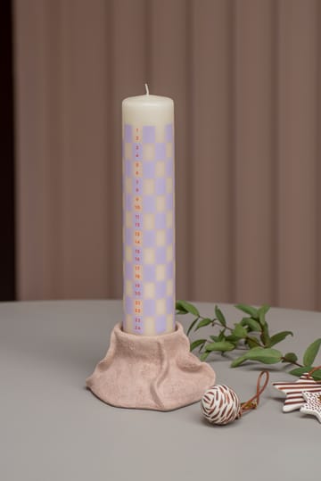 Art Piece lava candle holder Ø12.5 cm - Powder rose - Mette Ditmer