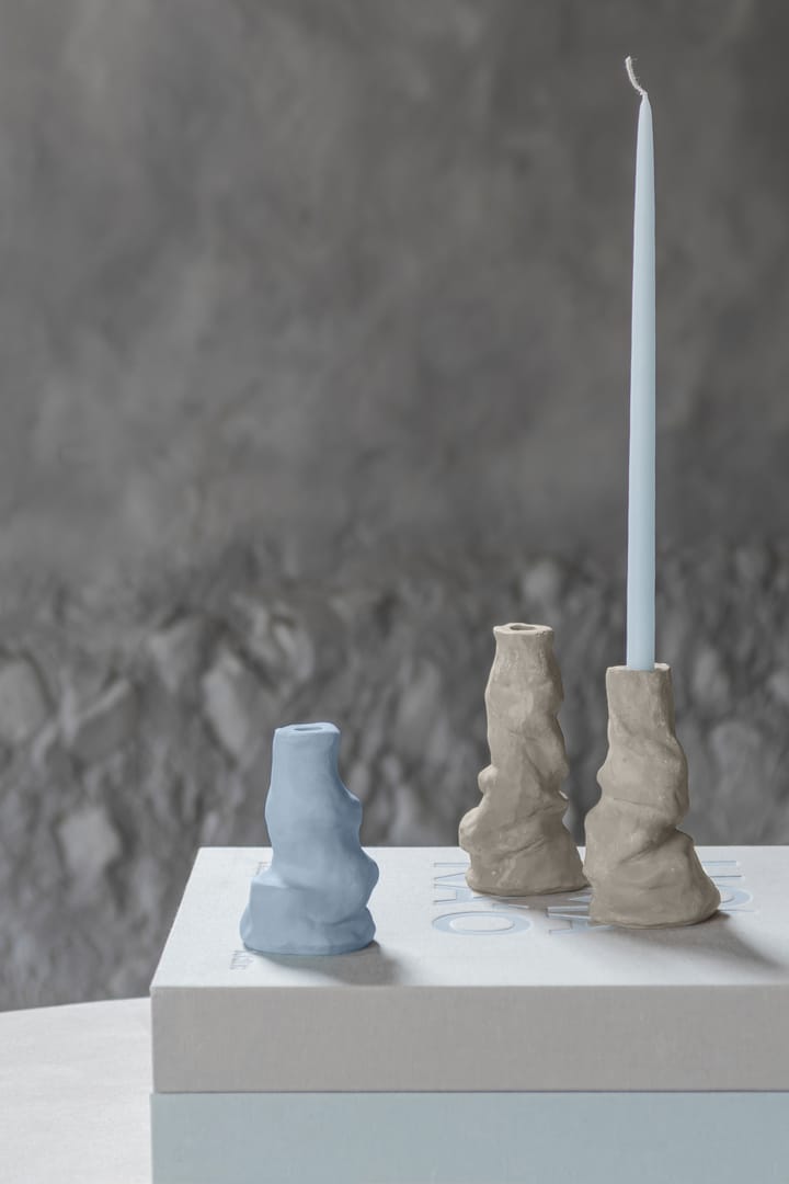 Art Piece Liquid candlestick large - Sand - Mette Ditmer