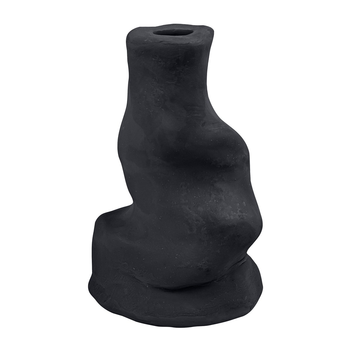 Mette Ditmer Art Piece Liquid candlestick small Black