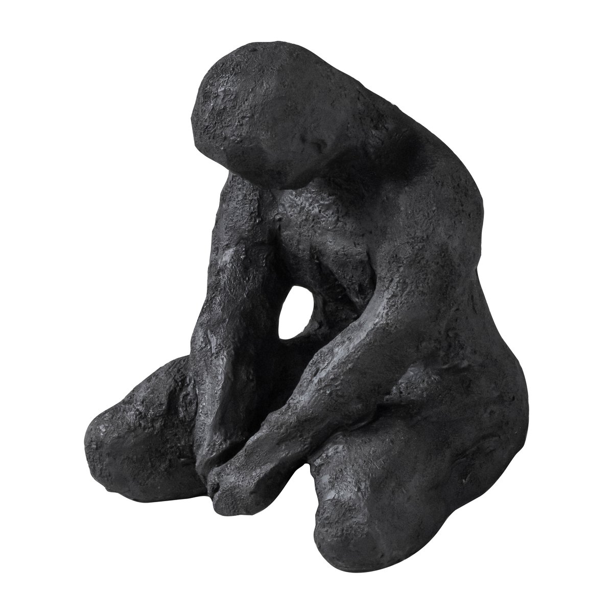 Mette Ditmer Art piece mediteranian man 15 cm Black