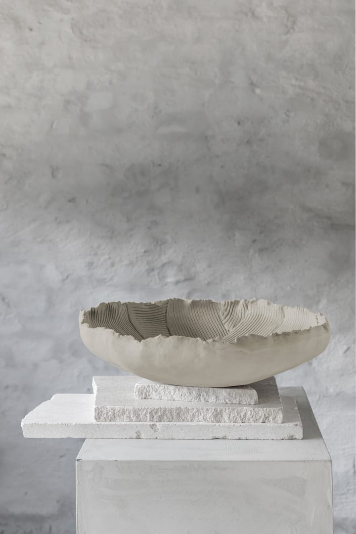 Art piece patch bowl Ø35 cm - Sand - Mette Ditmer
