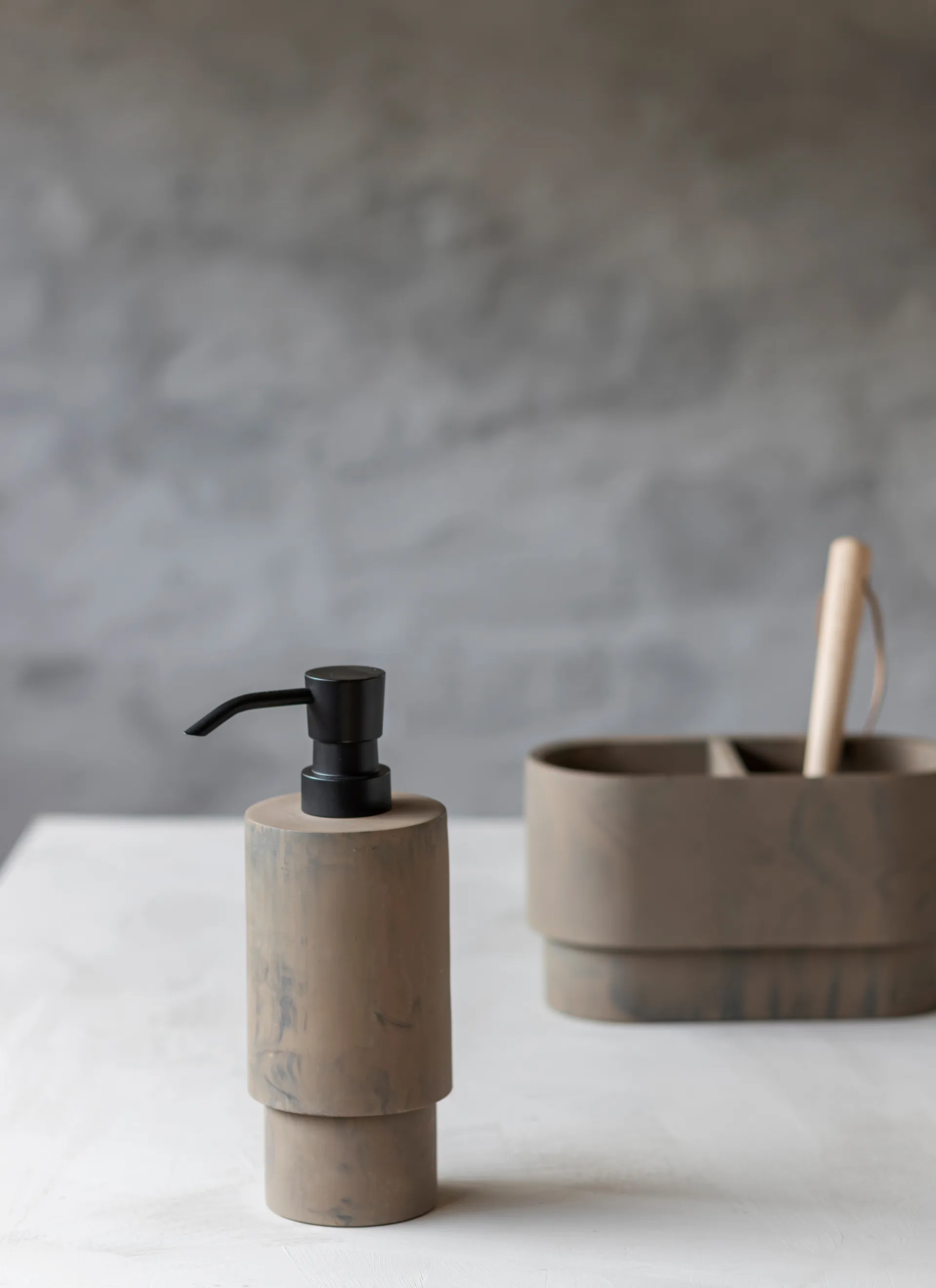 Attitude kitchen soap dispenser 19 cm, Ochre Mette Ditmer
