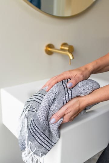 Bodrum bath towel - Black - Mette Ditmer