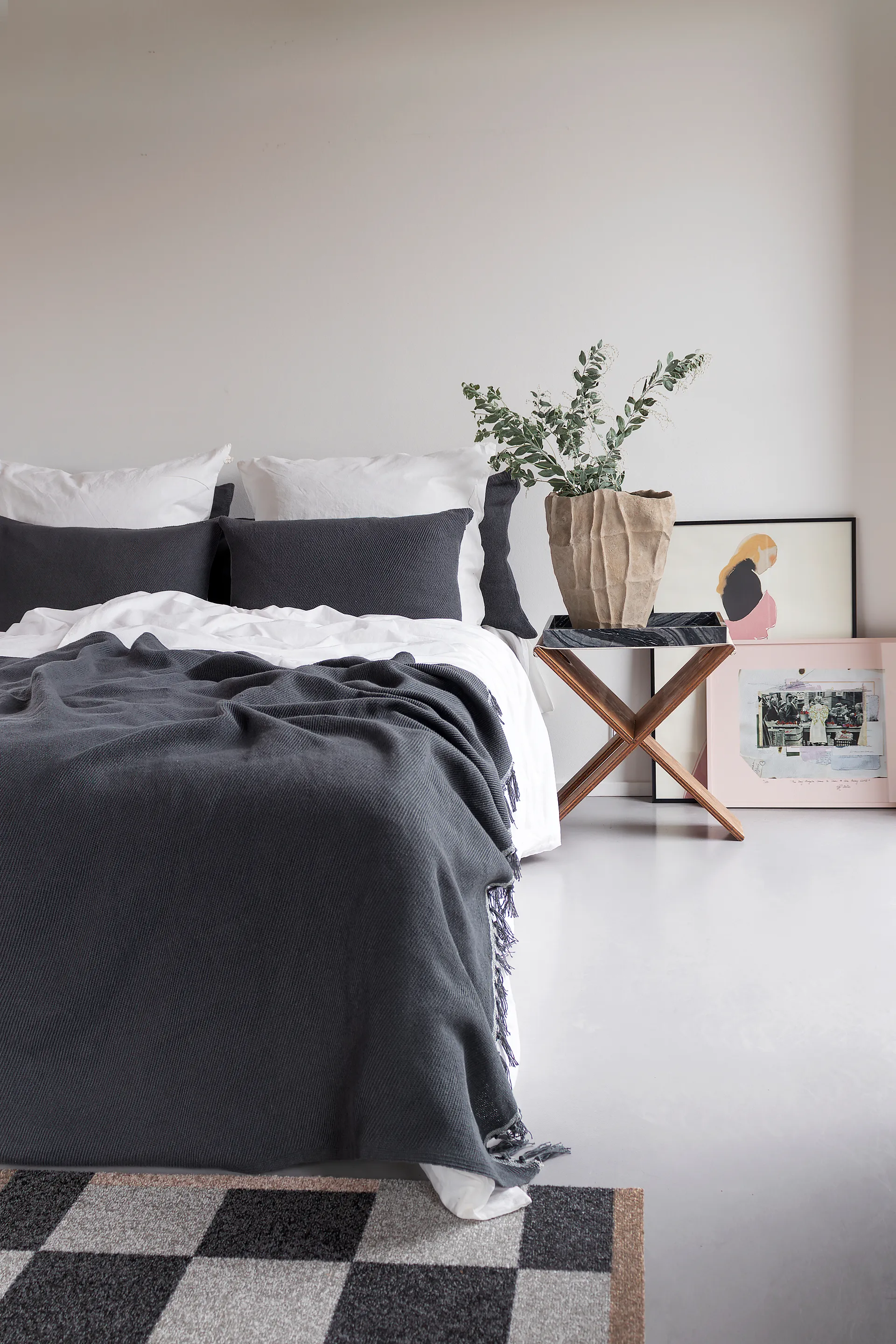 Bohemia bedspread, Anthracite, 140x250 cm Mette Ditmer