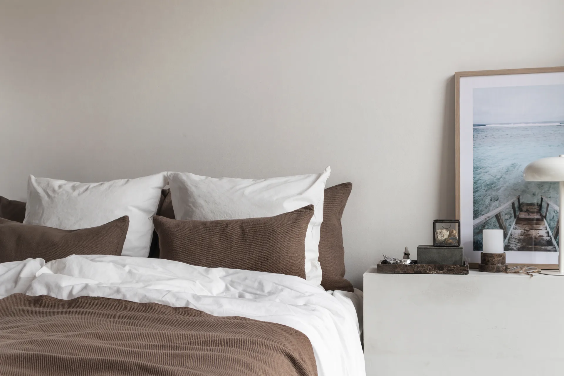 Bohemia bedspread, Taupe, 250x250 cm Mette Ditmer