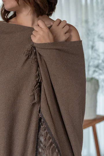 Bohemia throw 125x180 cm - Taupe - Mette Ditmer