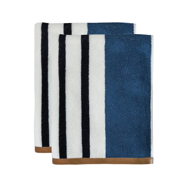 Boudoir towel 40x60 cm 2-pack - orion blue - Mette Ditmer