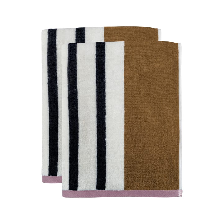 Boudoir towel 40x60 cm 2-pack - Tobacco - Mette Ditmer