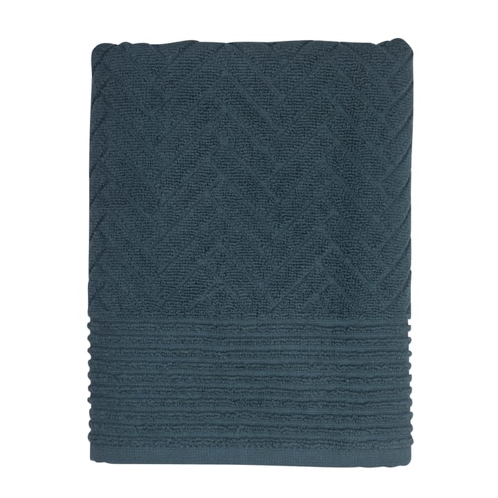 Brick bath towel - midnight blue - Mette Ditmer