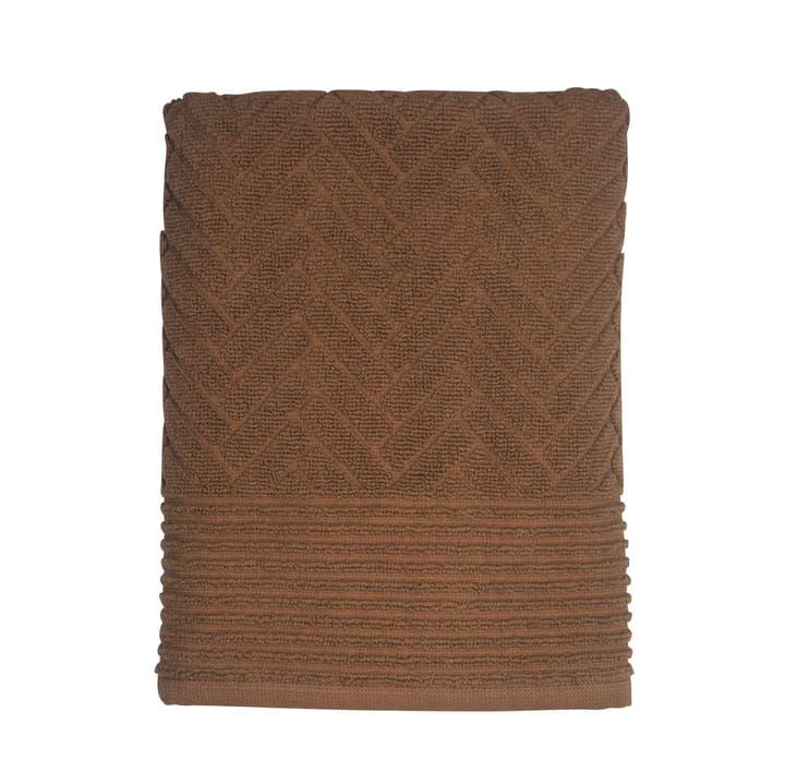 Brick hand towel - tobacco - Mette Ditmer