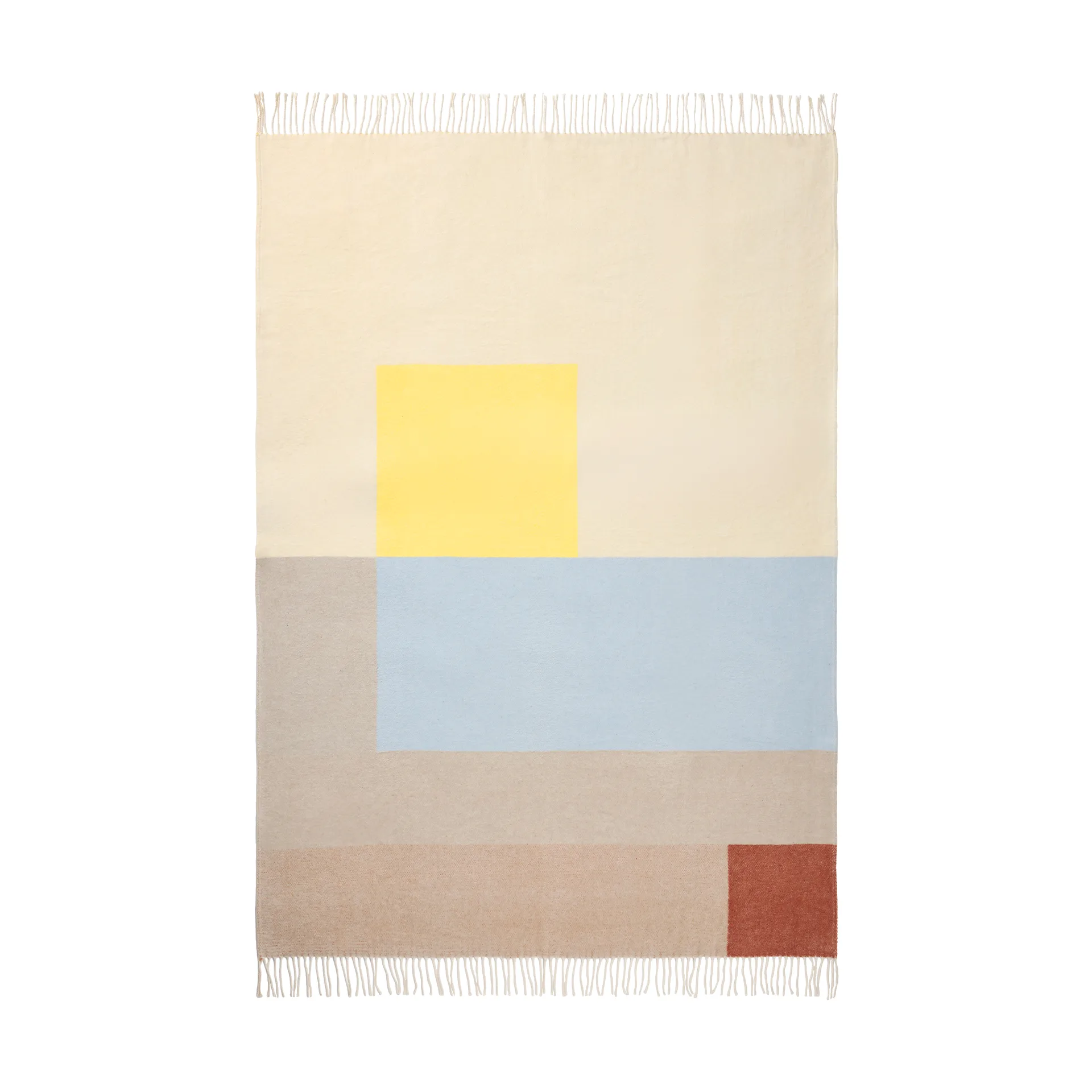 Brick throw 125x190 cm, Light yellow Mette Ditmer