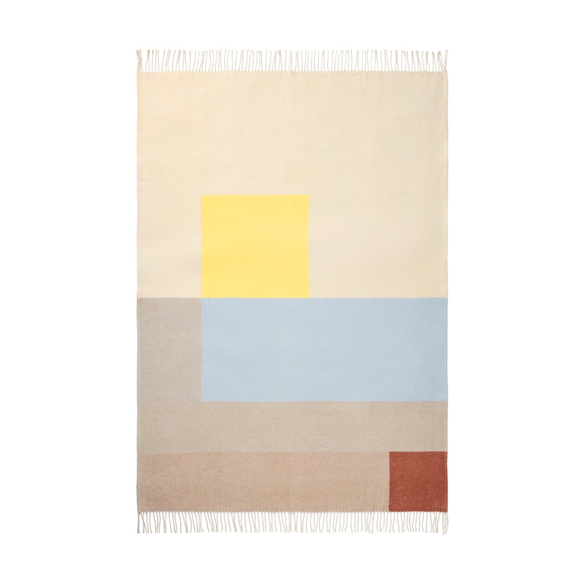 Mette Ditmer Brick throw 125x190 cm Light yellow