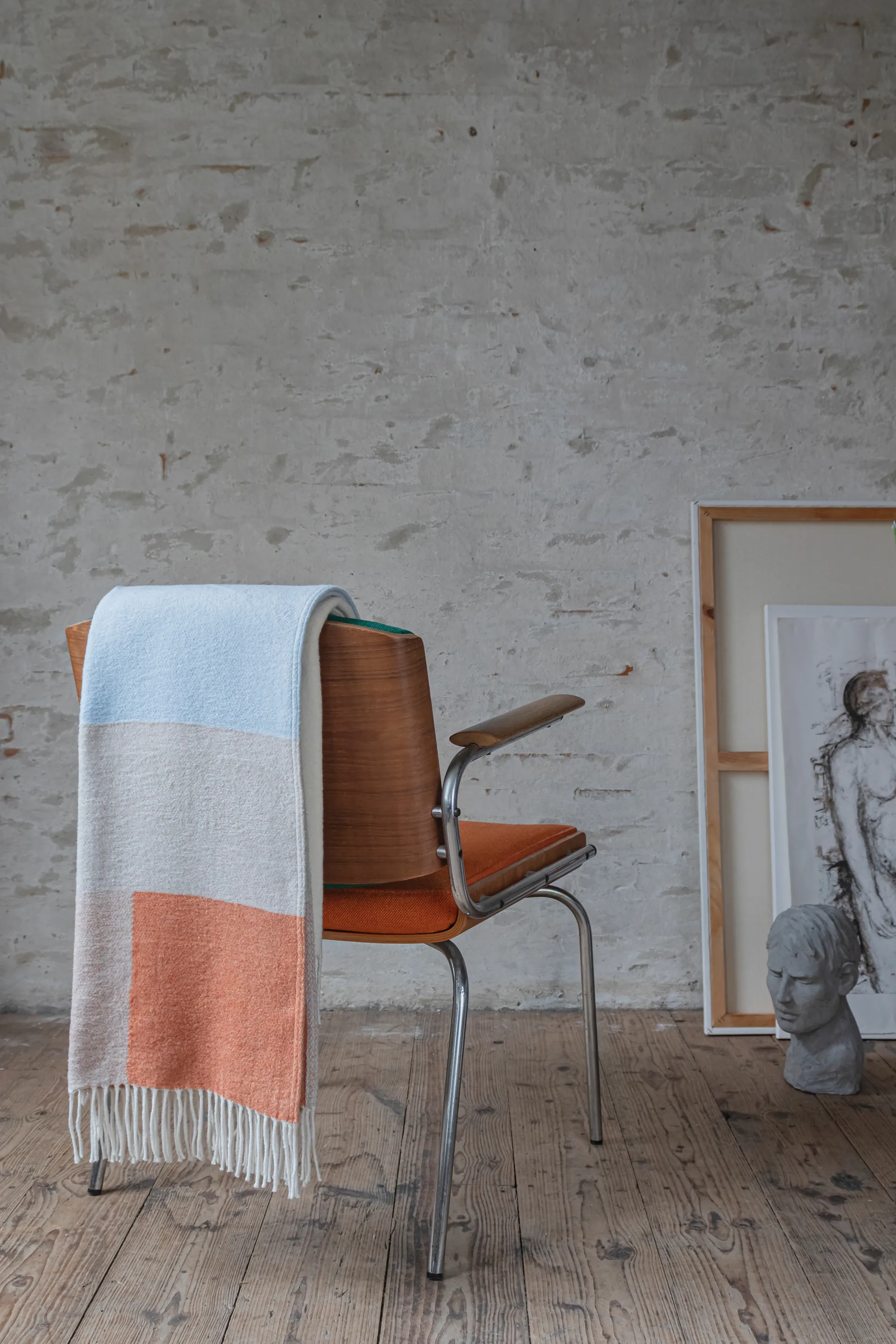 Brick throw 125x190 cm, Light yellow Mette Ditmer