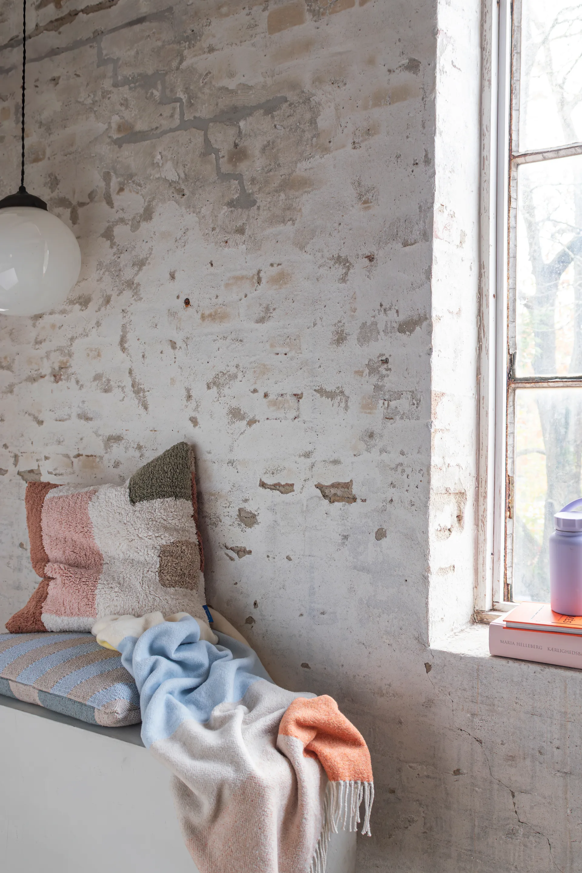 Brick throw 125x190 cm, Light yellow Mette Ditmer