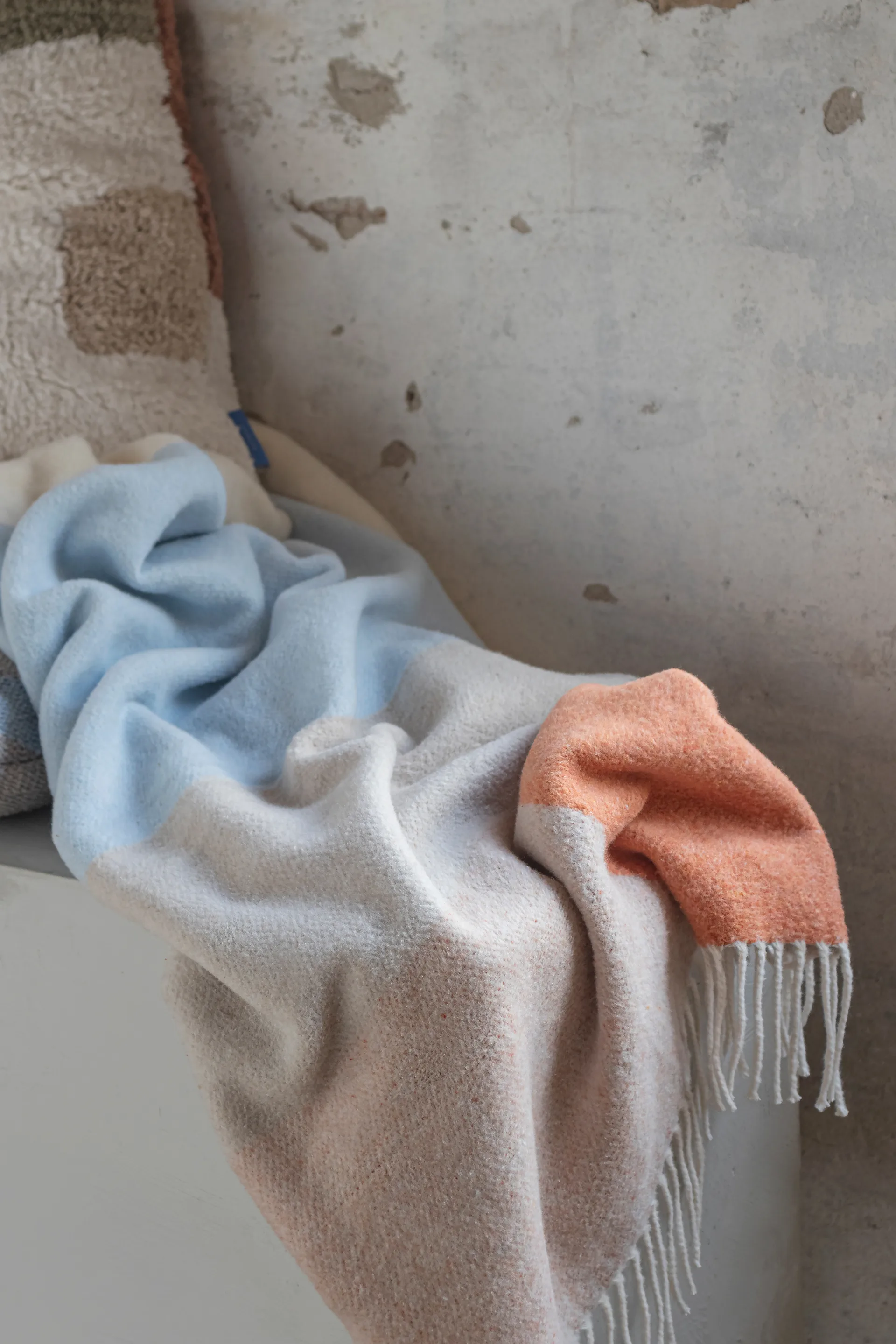 Brick throw 125x190 cm, Light yellow Mette Ditmer